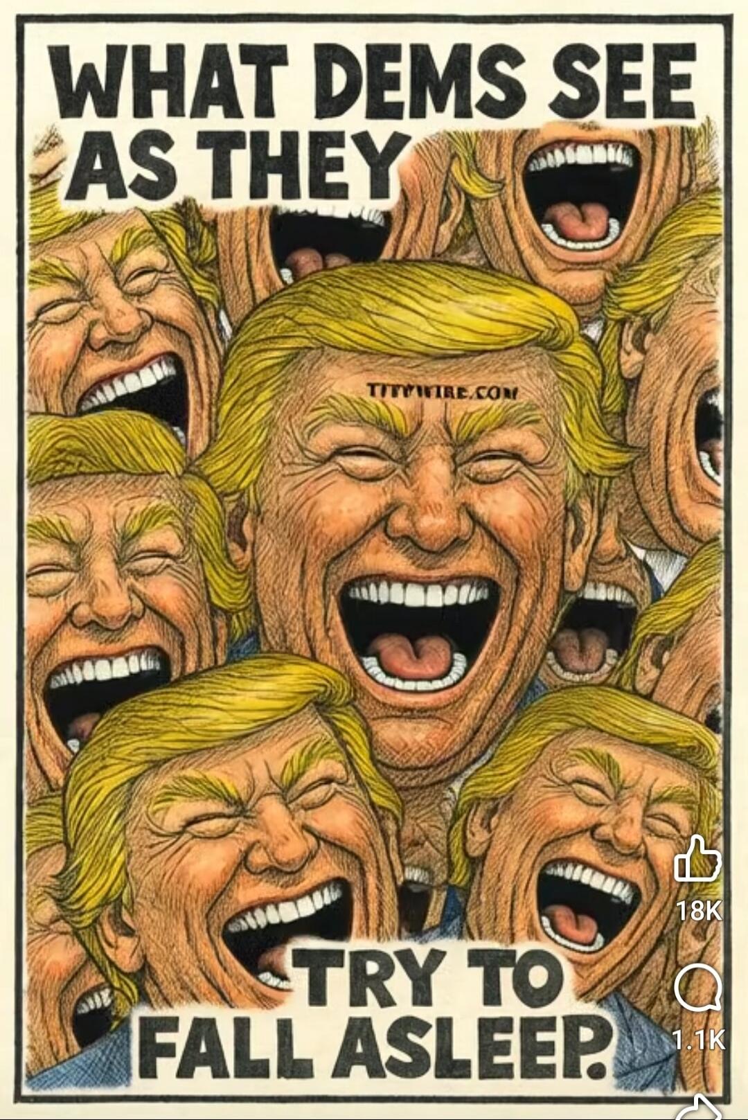 WHAT DEMS SEE AS THEY TRY TO FALL ASLEEP.