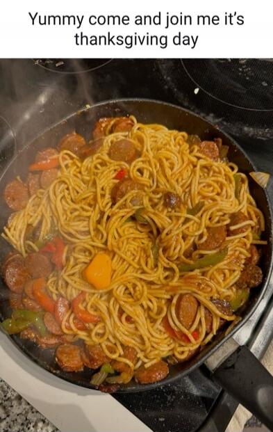 Yummy come and join me it’s thanksgiving day