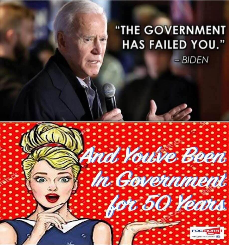 THE GOVERNMENT HAS FAILED YOU.