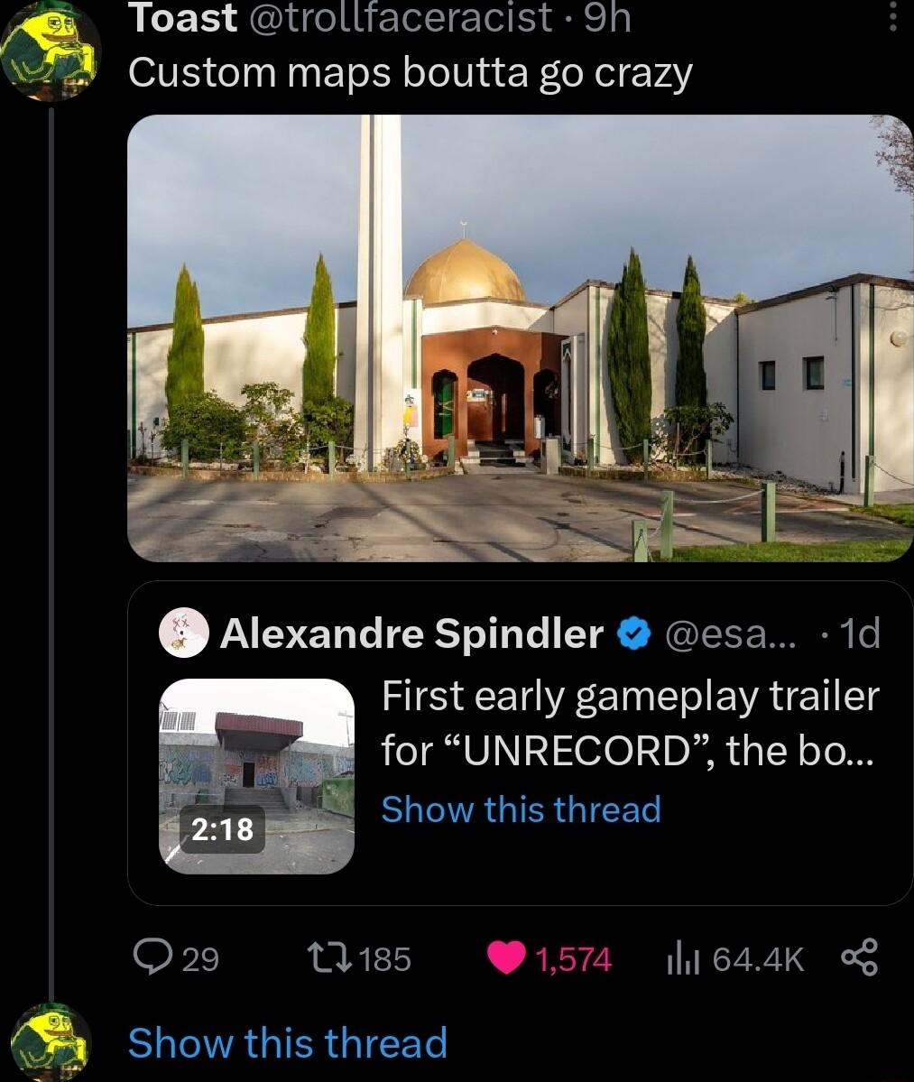 Toast trolltaceracist 9n Custom maps boutta go crazy Alexandre Spindler esa 1d RIS CELR EINE I EVATE for UNRECORD the bo Q29 15 157 l1644K o SLIAGIERGIEET