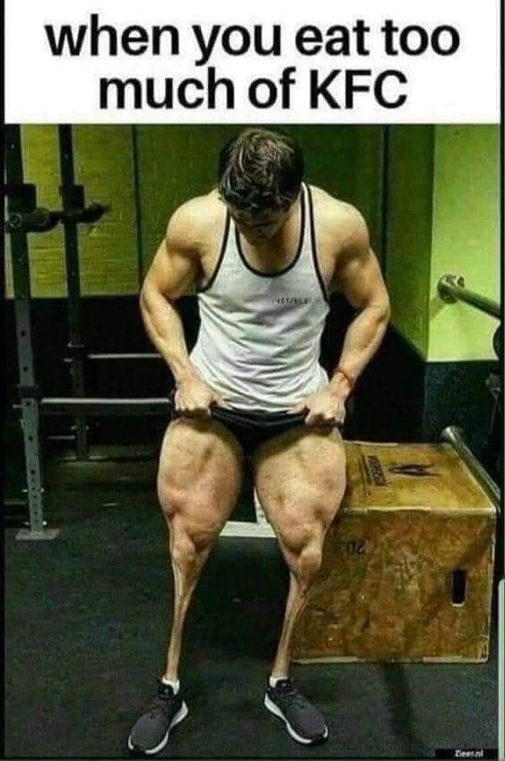 when you eat too much of KFC
