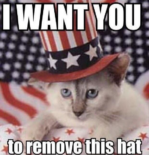 I WANT YOU to remove this hat