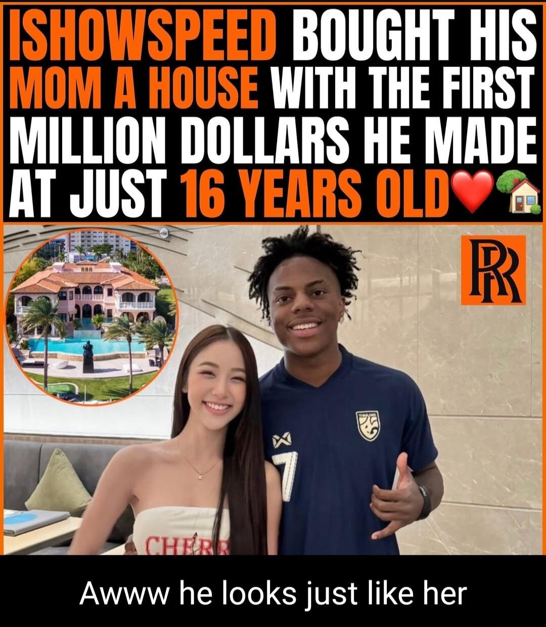 BOUGHT HIS WITH THE FIRST Mlllllll DOLLARS HE MADE Awww he looks just like her