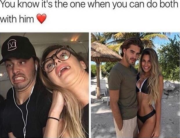 You know it's the one when you can do both with him ❤️