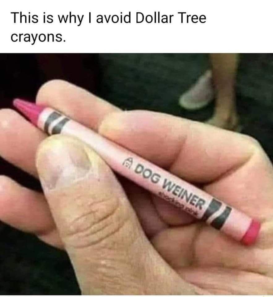 This is why avoid Dollar Tree crayons