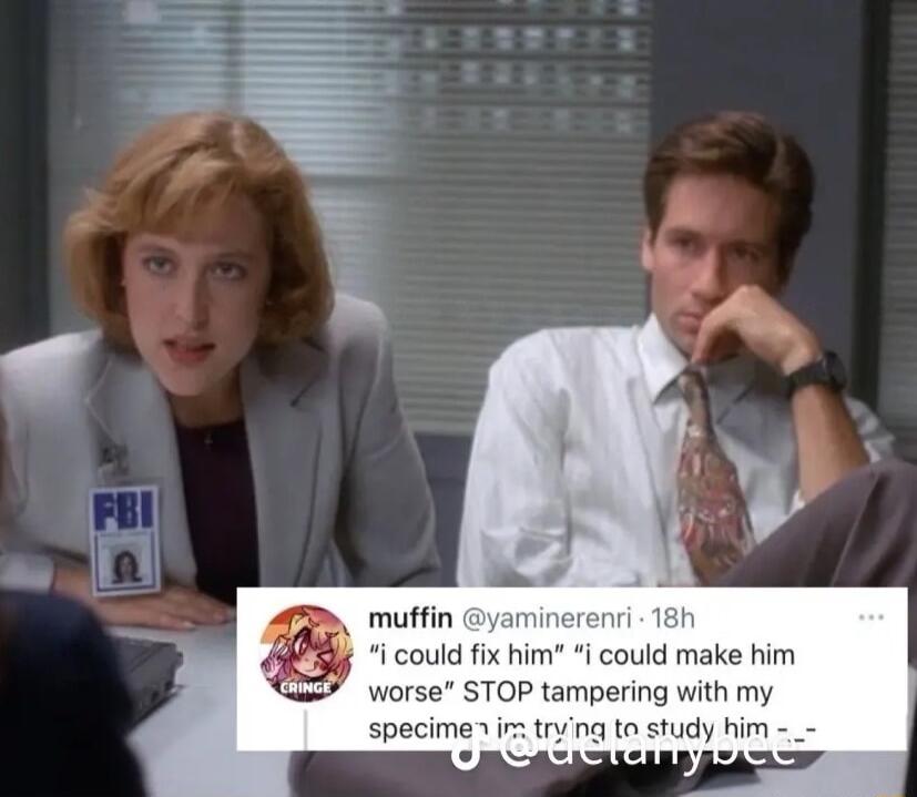 i could fix him i could make him se STOP tampering with my