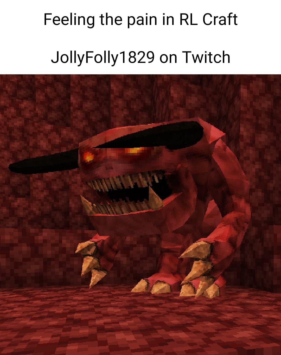 Feeling the pain in RL Craft JollyFolly1829 on Twitch o A 5