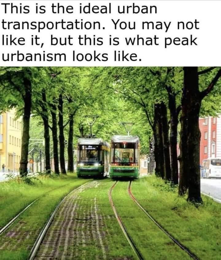 This is the ideal urban transportation You may not like it but this is what peak urbanism looks like