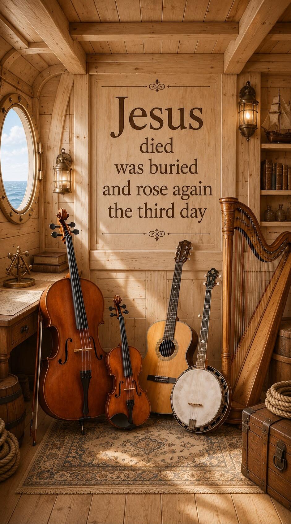 Jesus died was buried and rose again the third day