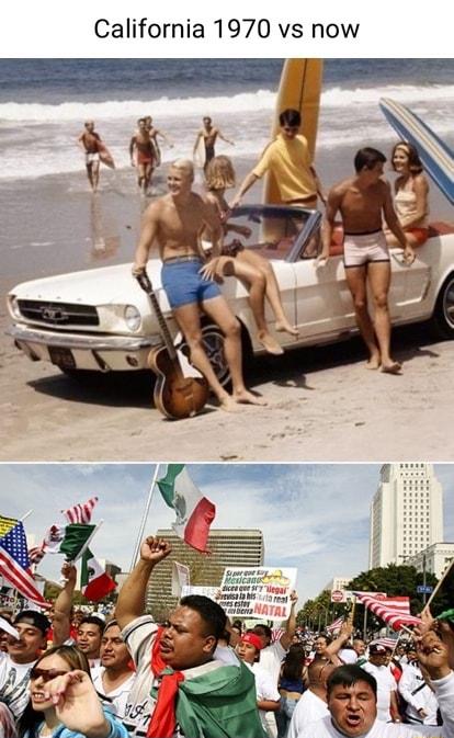 California 1970 vs now