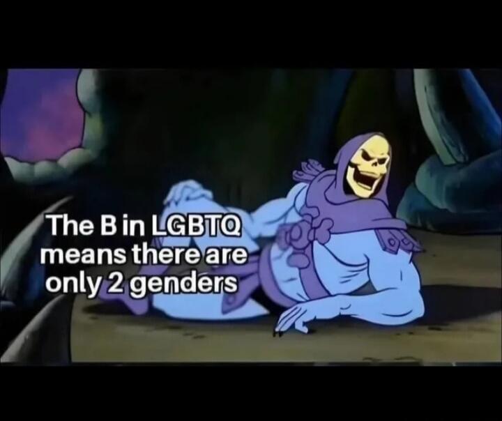 The B in LGBTQ means there are only 2 genders