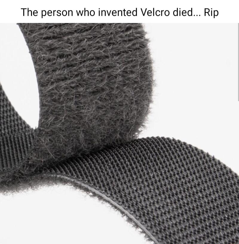 The person who invented Velcro died Rip