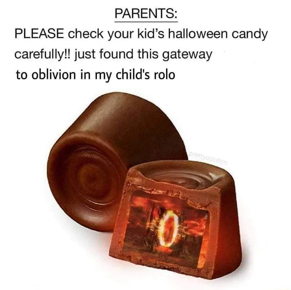 PARENTS PLEASE check your kids halloween candy carefully just found this gateway to oblivion in my childs rolo