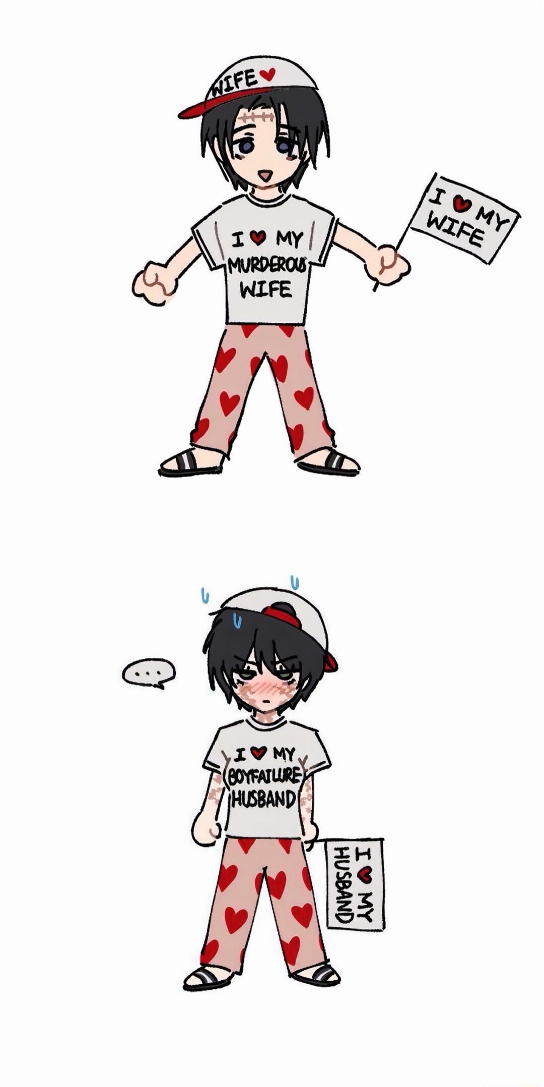 WIFE ❤️ I ❤️ MY MURDEROUS WIFE I ❤️ MY WIFE I ❤️ MY BOYFAILURE HUSBAND I ❤️ MY HUSBAND