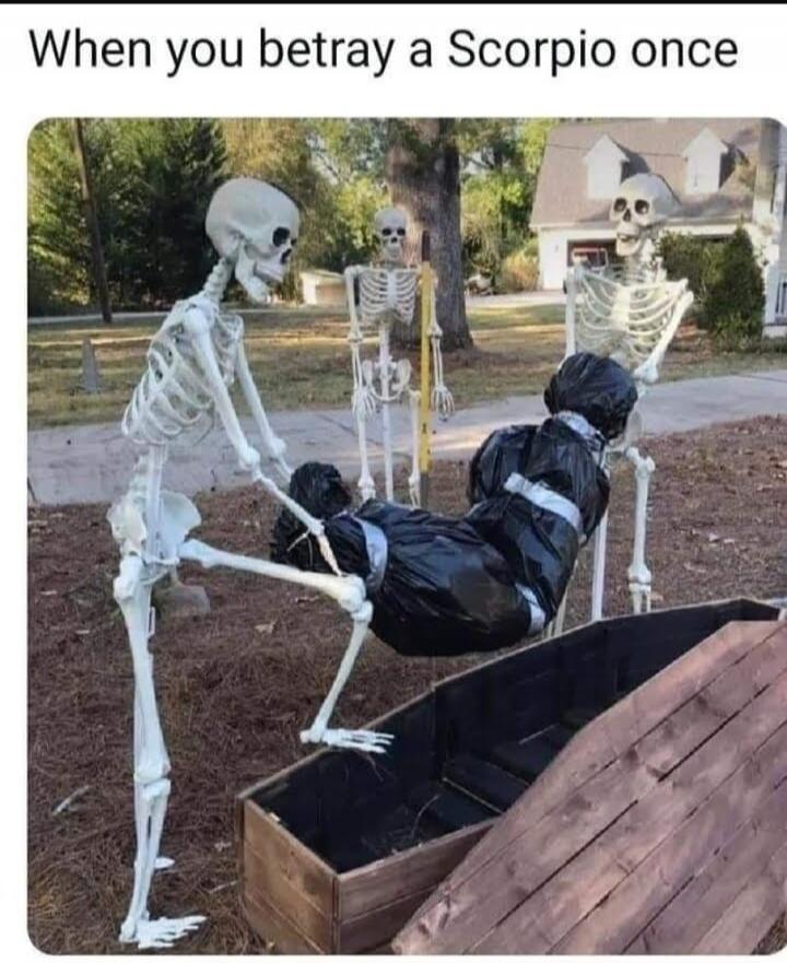 When you betray a Scorpio once