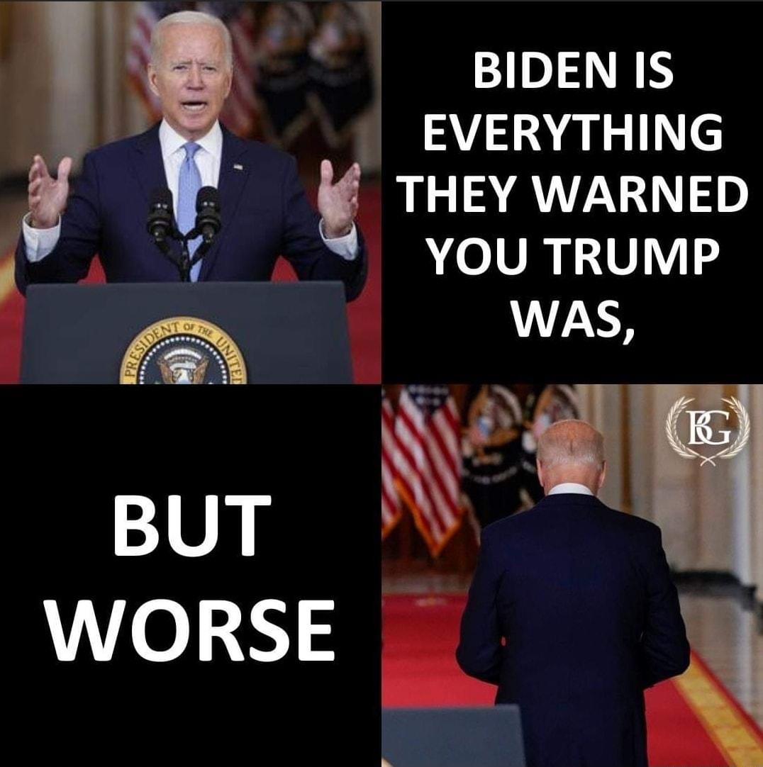 BIDEN IS EVERYTHING THEY WARNED p 01V VY