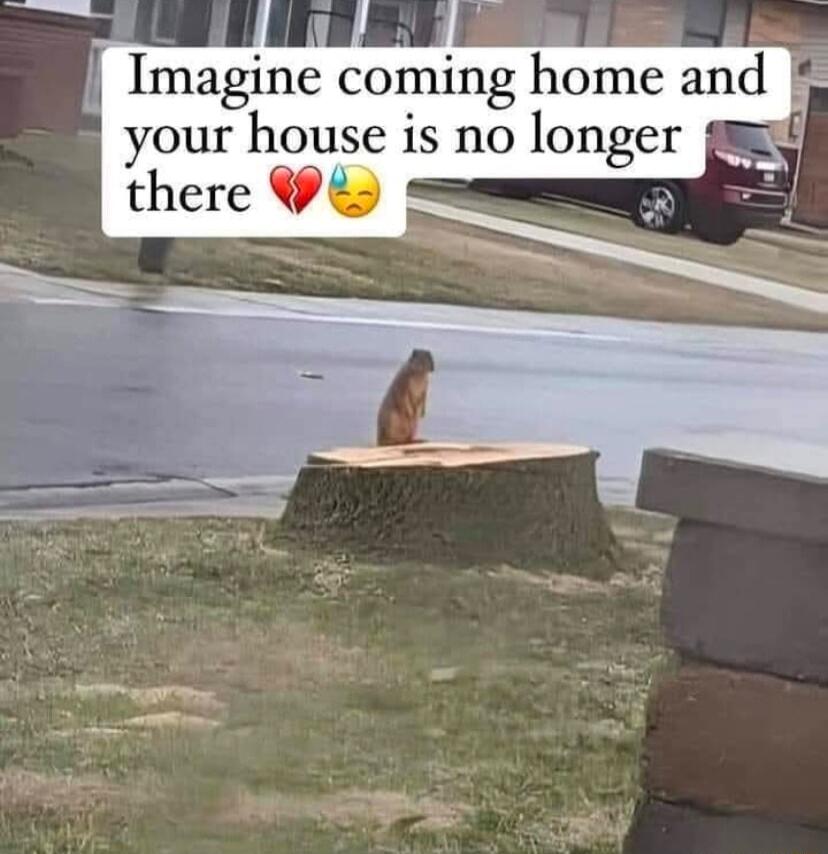 Imagine coming home and your house is no longer gt there W _