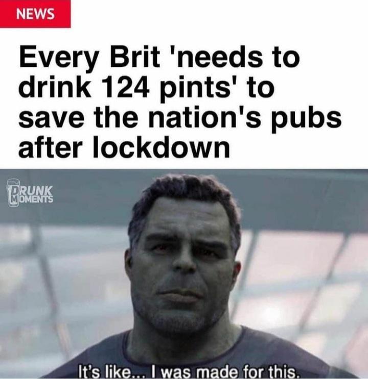 Every Brit needs to drink 124 pints to save the nations pubs after Iockdown