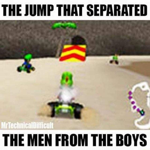 THE JUMP THAT SEPARATED THE MEN FROM THE BOYS