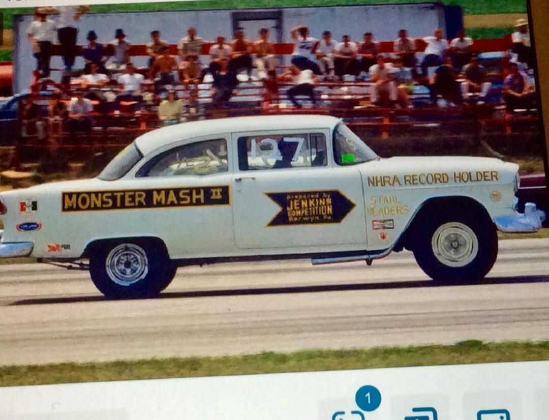 MONSTER MASH II NHRA RECORD HOLDER JENKIN COMPETITION Berwyn, Pa 5 TAIL HEADERS 97
