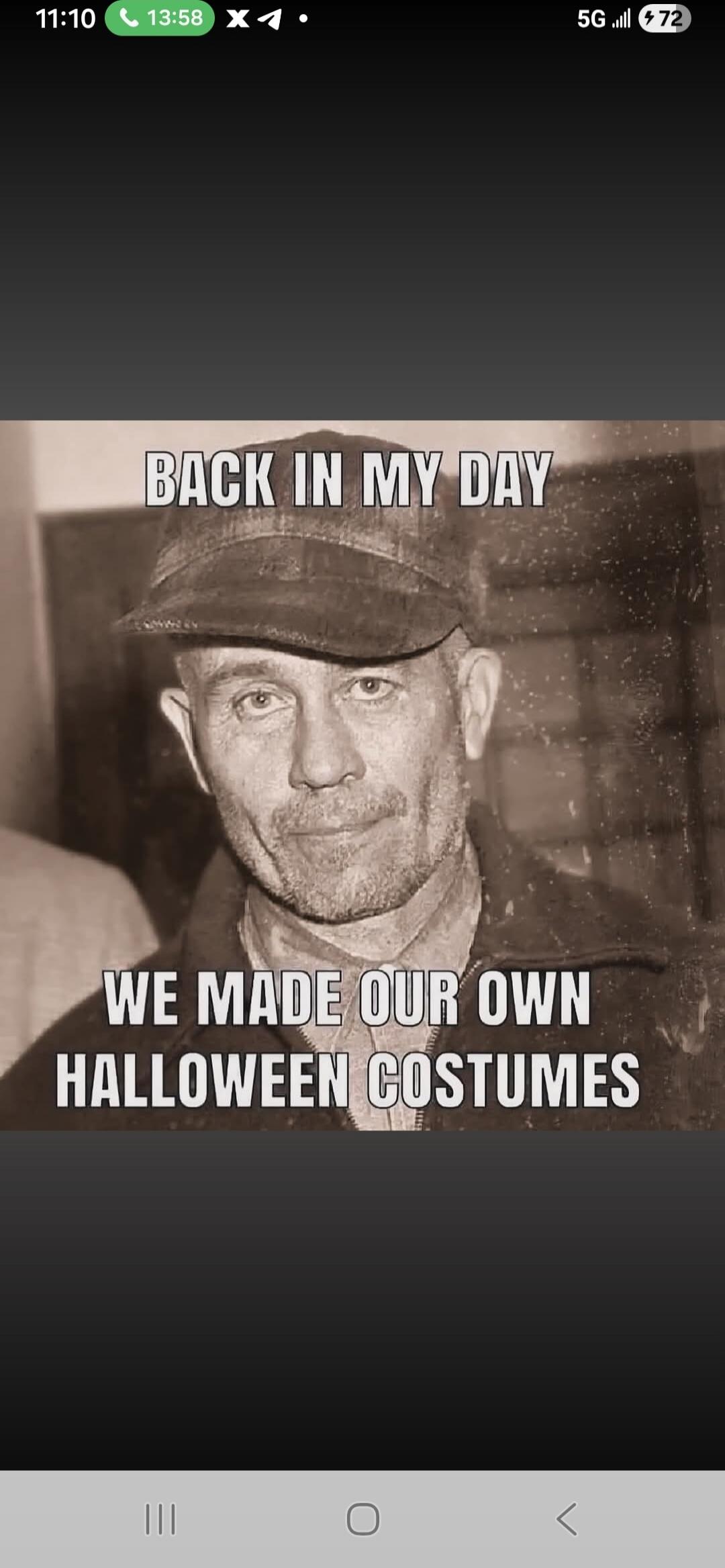 BACK IN MY DAY
WE MADE OUR OWN HALLOWEEN COSTUMES