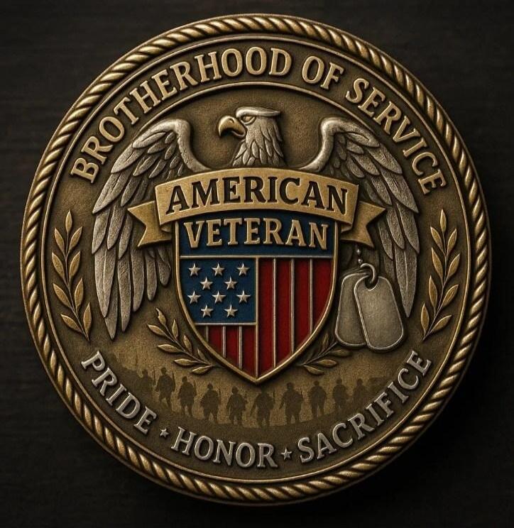 BROTHERHOOD OF SERVICE AMERICAN VETERAN PRIDE HONOR SACRIFICE