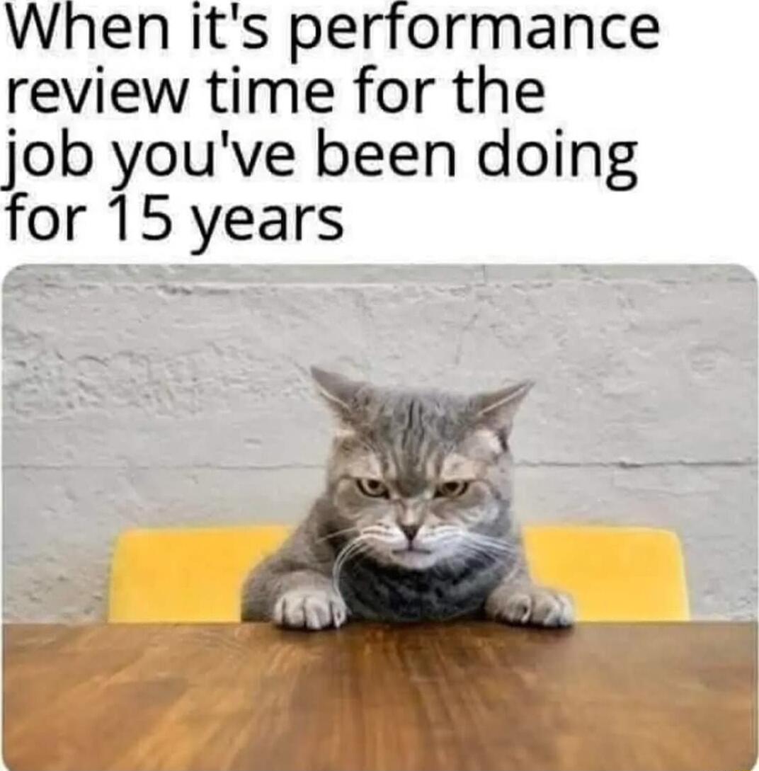 When its performance review time for the job youve been doing for 15 years