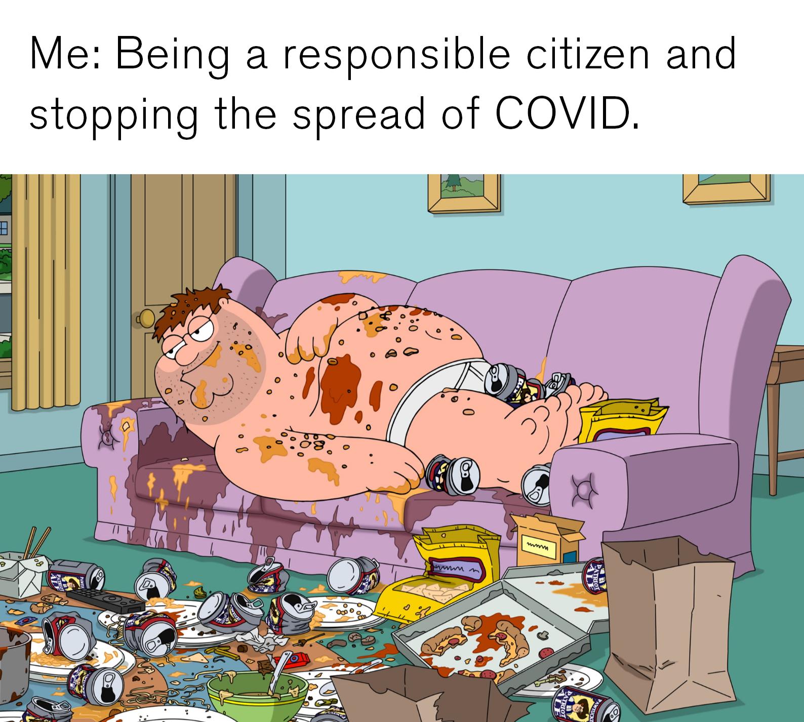 Me Being a responsible citizen and stopping the spread of COVID