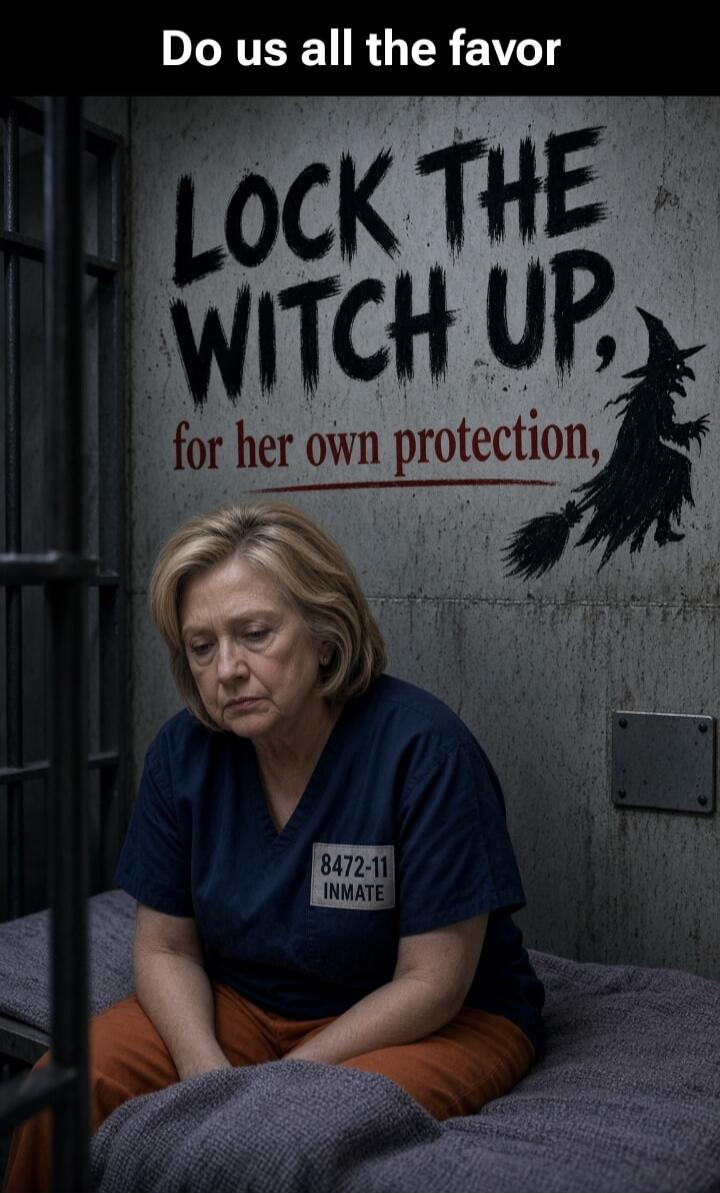 Do us all the favor LOCK THE WITCH UP, for her own protection, 8472-11 INMATE