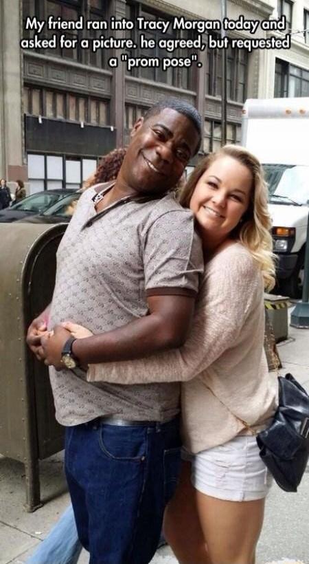 My friend ran into Tracy Morgan today and asked for a picture. he agreed, but requested a 