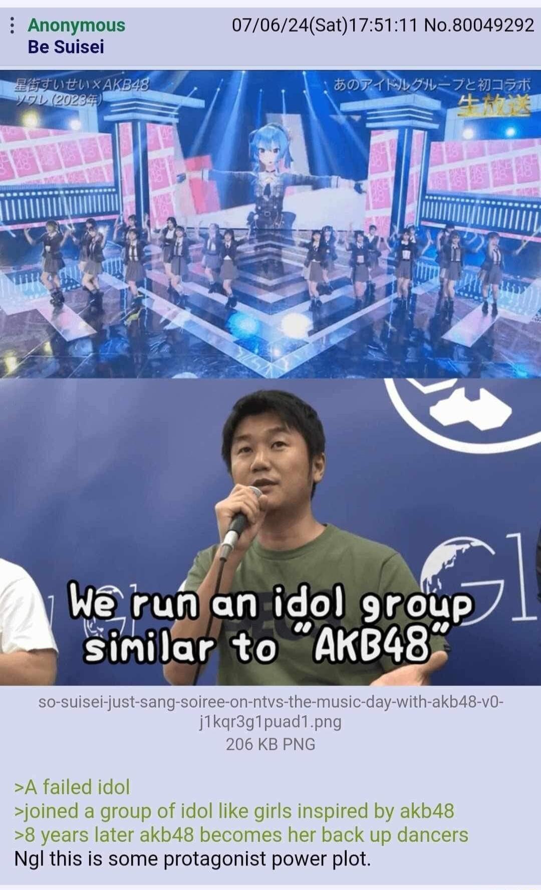 070624Sat175111 No80049292 Hrug an idollgr sinilar to AKB48 so suisel just ck up Ngl this is some protagonist power plot