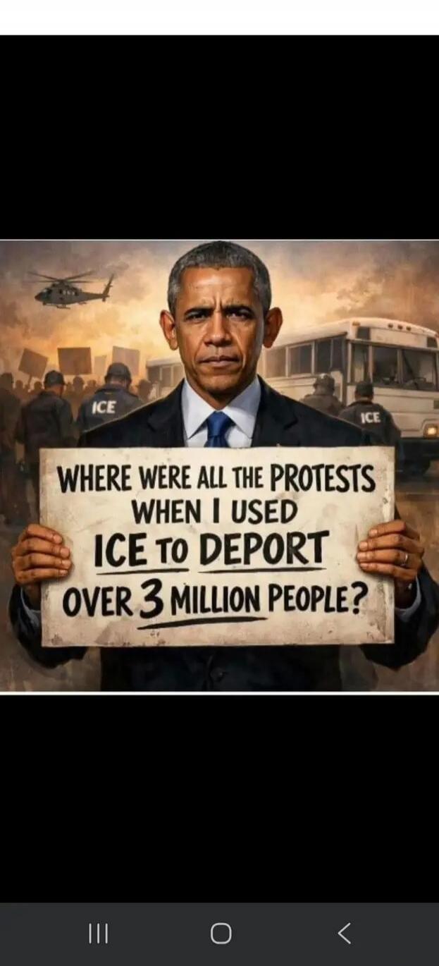 WHERE WERE ALL THE PROTESTS WHEN I USED ICE TO DEPORT OVER 3 MILLION PEOPLE?