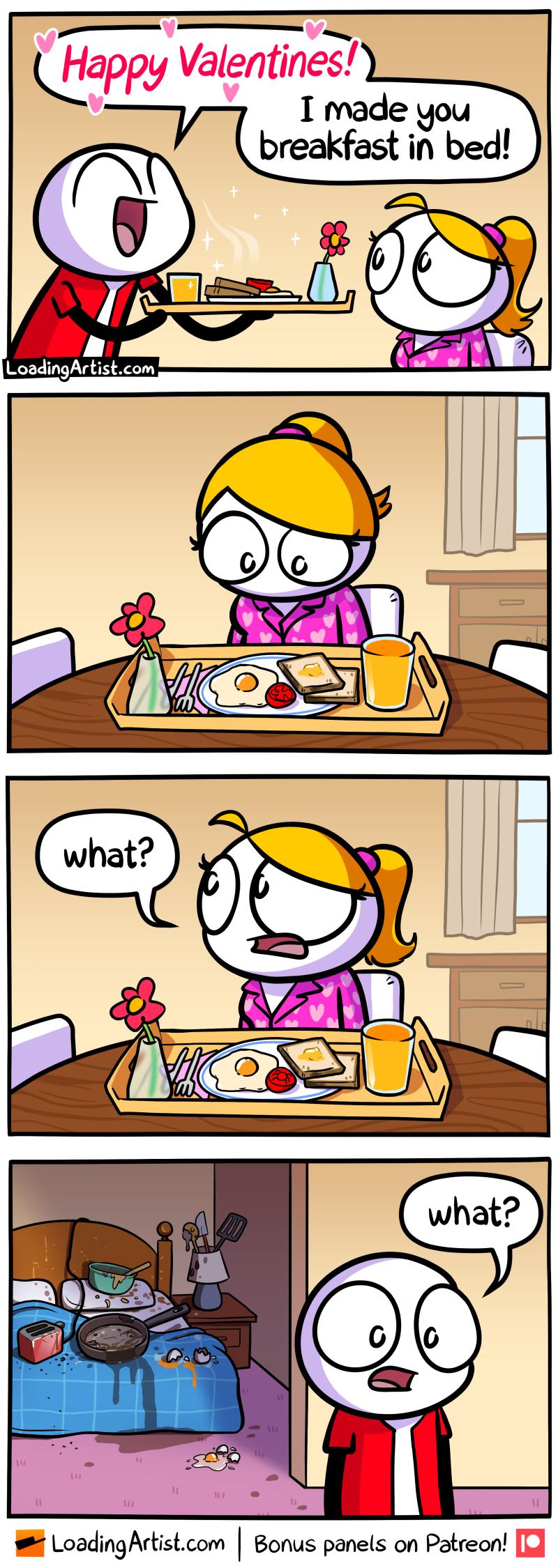 I made you breakfast in bed IS T A Loadingkrhskcom