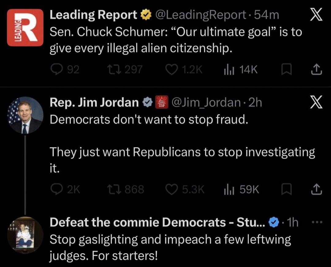 Leading Report Sen. Chuck Schumer: 