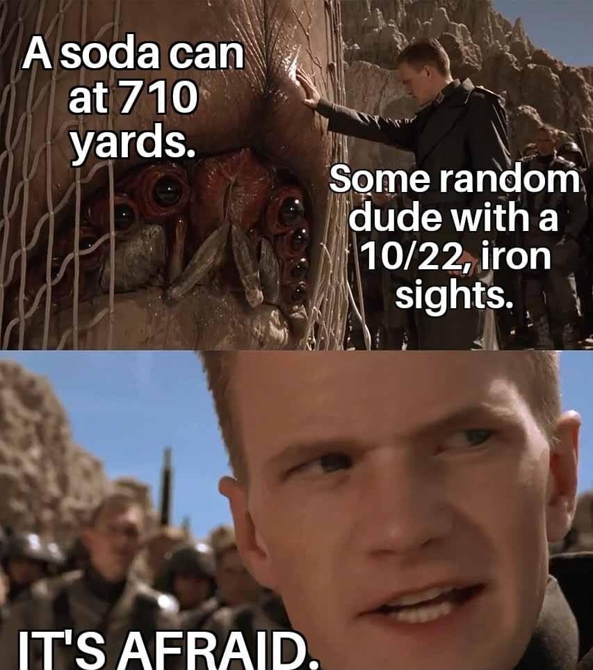 EIe CX i N Some randon Jdude e 022iron Sghts ITS AFRAID