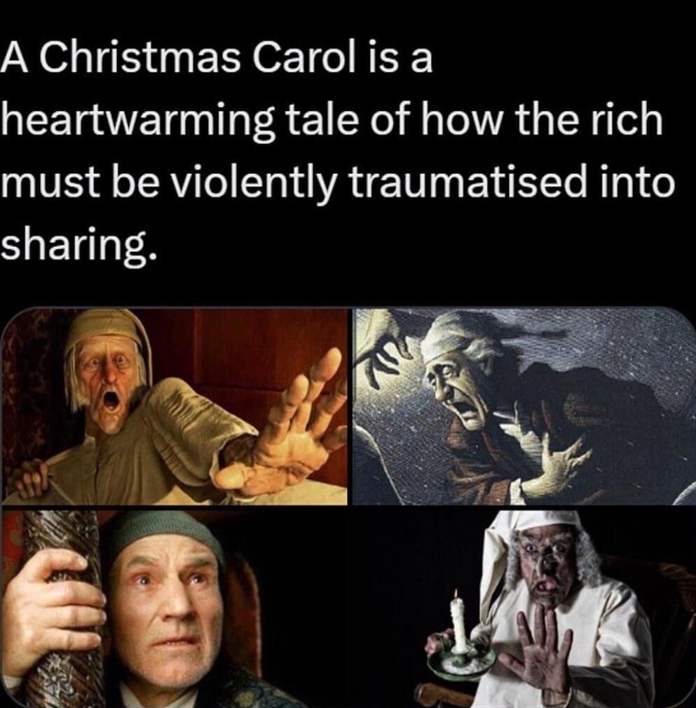 A Christmas Carol is a QTN T F R 1 Ro f s TR s W Tels must be violently traumatised into SIET 8