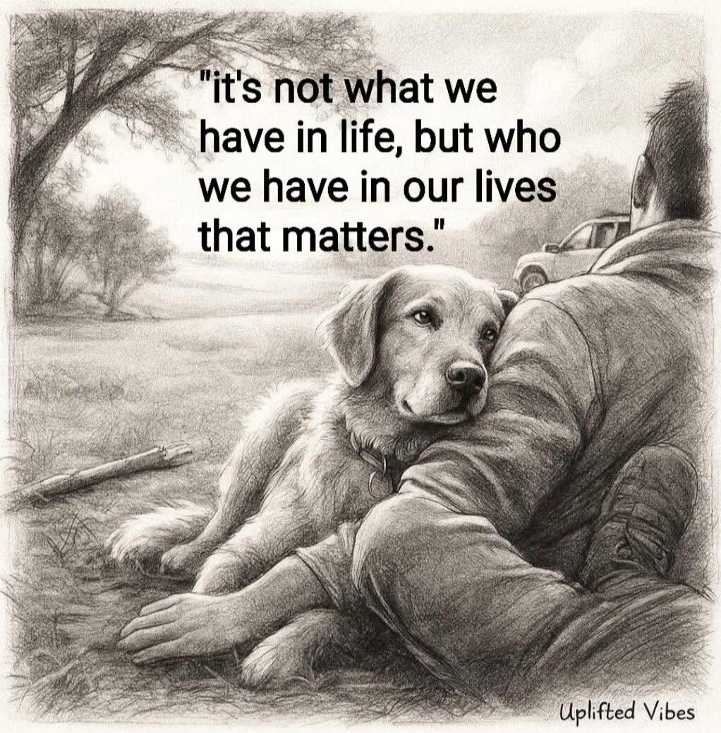 it's not what we have in life, but who we have in our lives that matters. Uplifted Vibes