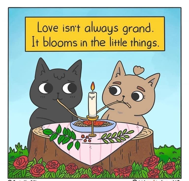 Love isnt always grand It blooms in the little things