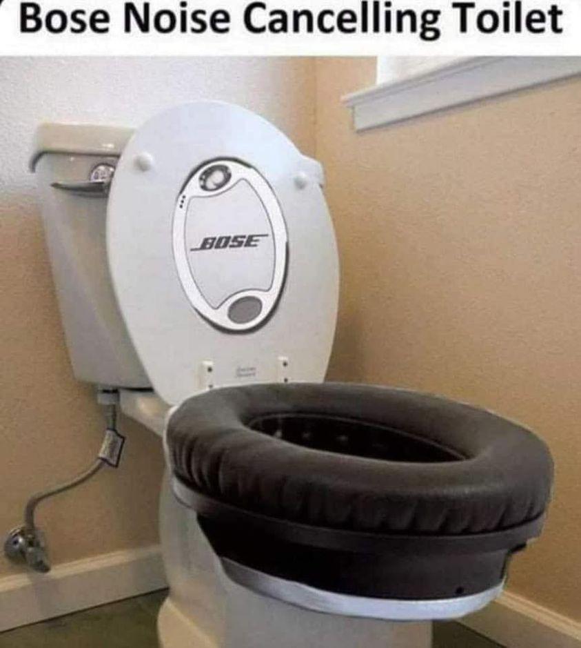 Bose Noise Cancelling Toilet