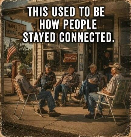 THIS USED TO BE HOW PEOPLE STAYED CONNECTED.