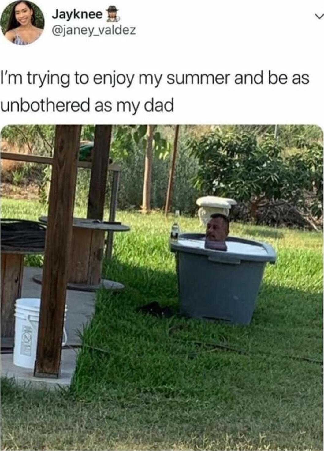 Jayknee janey valdez m trying to enjoy my summer and be as unbothered as my dad vl