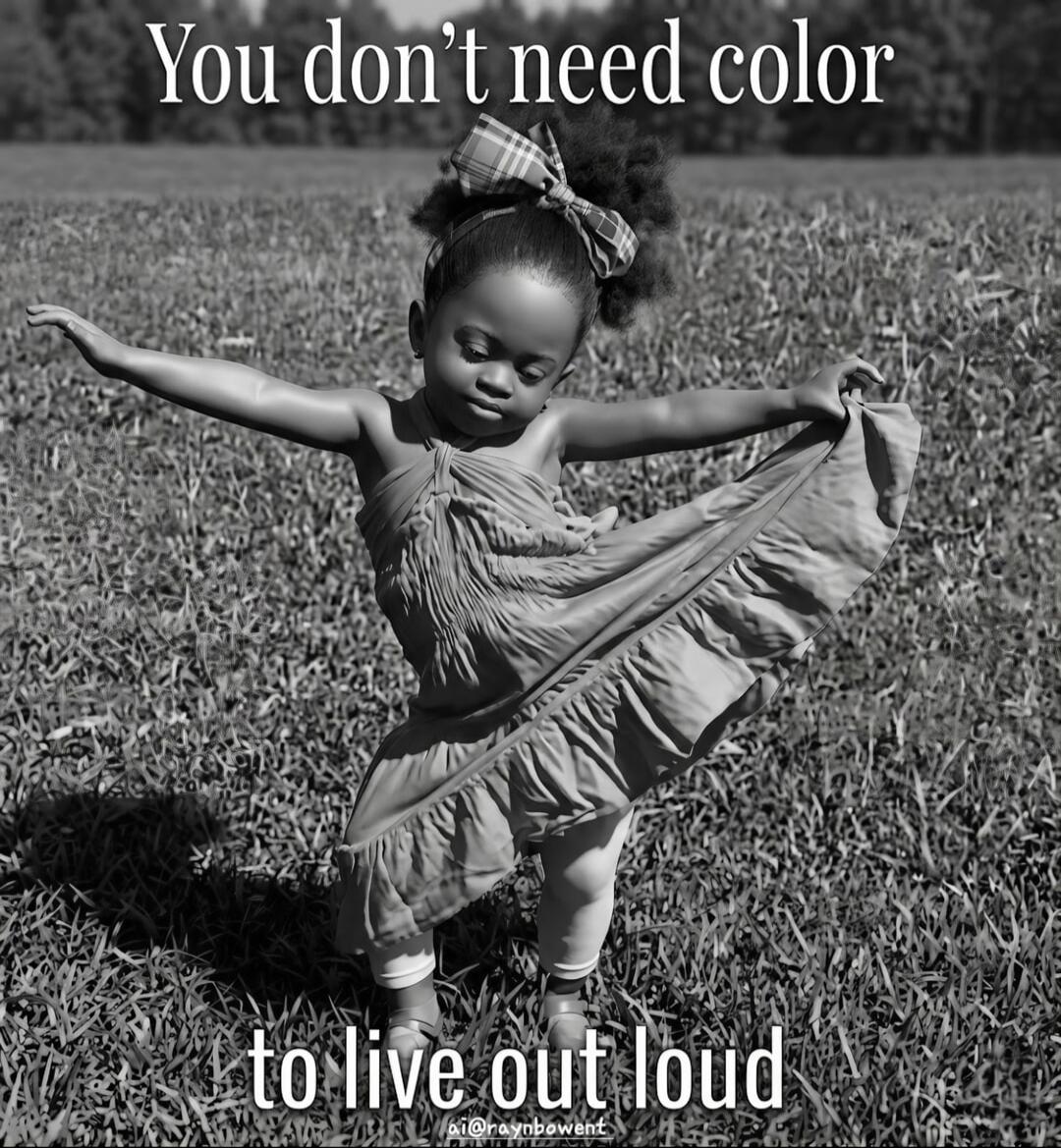 You don't need color to live out loud