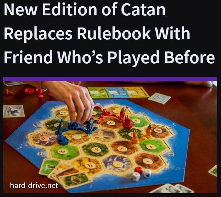 New Edition of Catan 0 o EYeTY 3T 1 o ToTo 1N W g Friend Whos Played Before