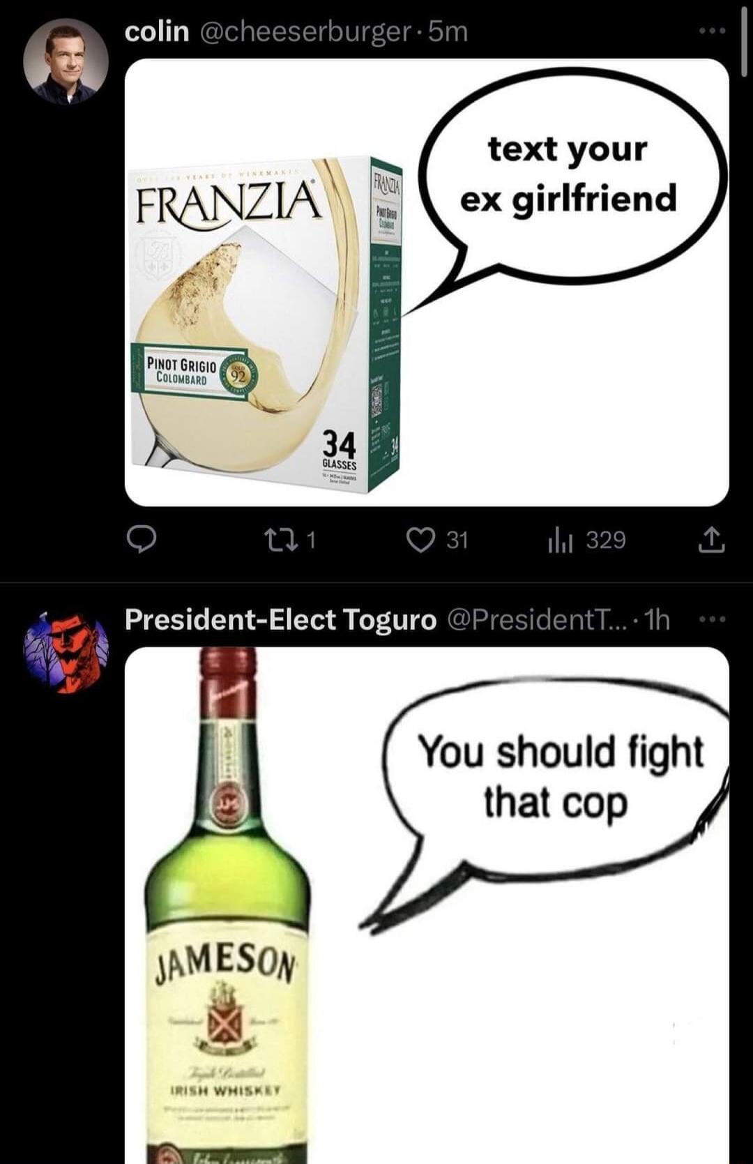 text your ex girlfriend YTy 2 You should fight that cop A