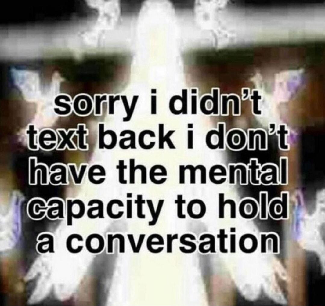 have the mental capacity to held a conversation Ll