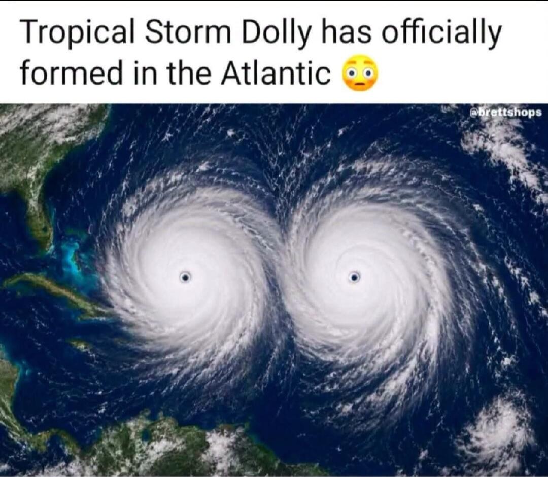 Tropical Storm Dolly has officially formed in the Atlantic 😳