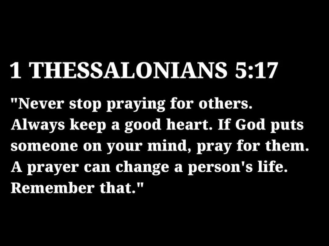 1 THESSALONIANS 5:17 