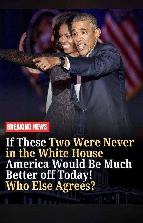 BREAKING NEWS If These Two Were Never in the White House America Would Be Much Better off Today! Who Else Agrees?