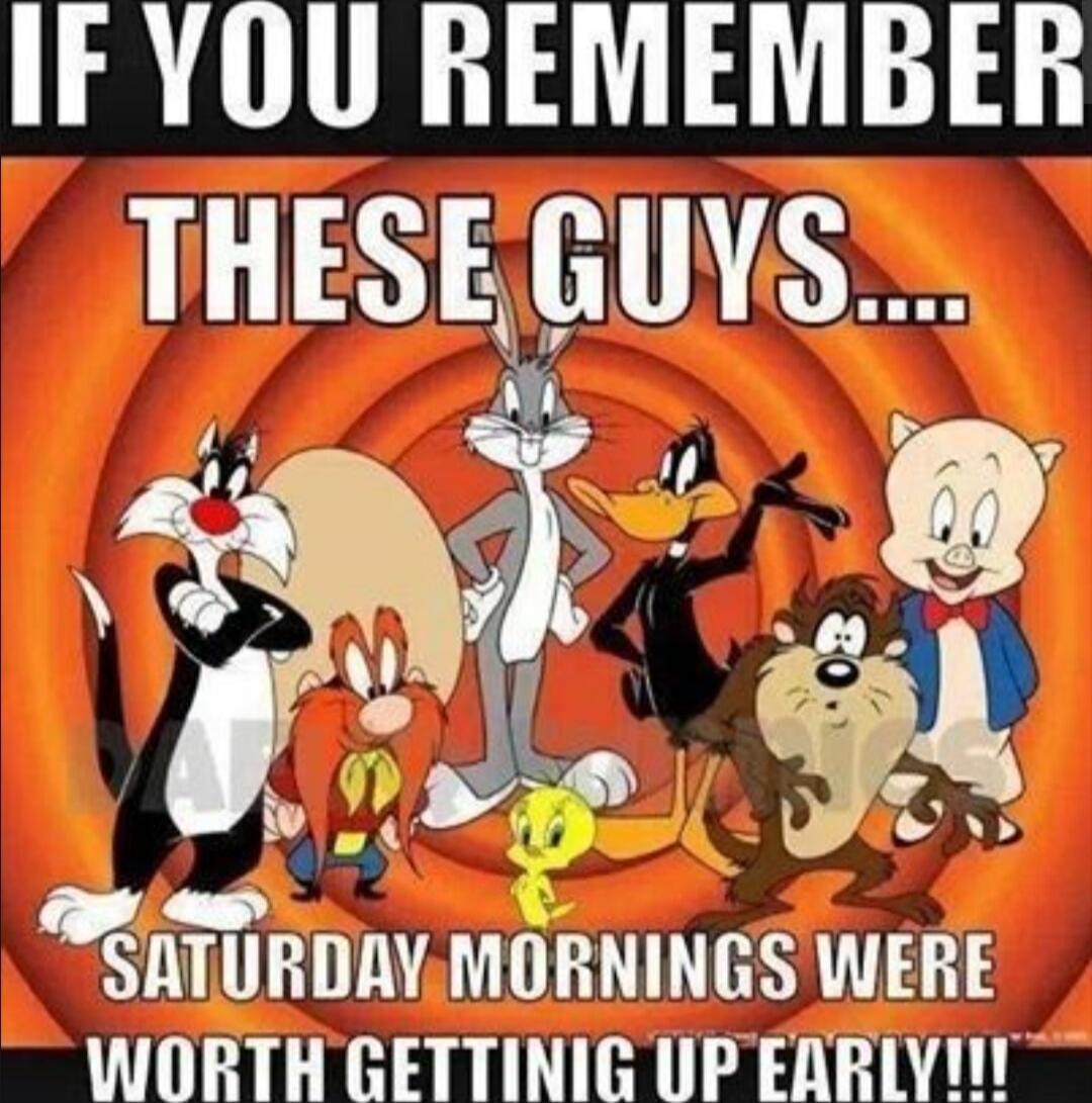 IF YOU REMEMBER THESE GUYS.... SATURDAY MORNINGS WERE WORTH GETTING UP EARLY!!!!