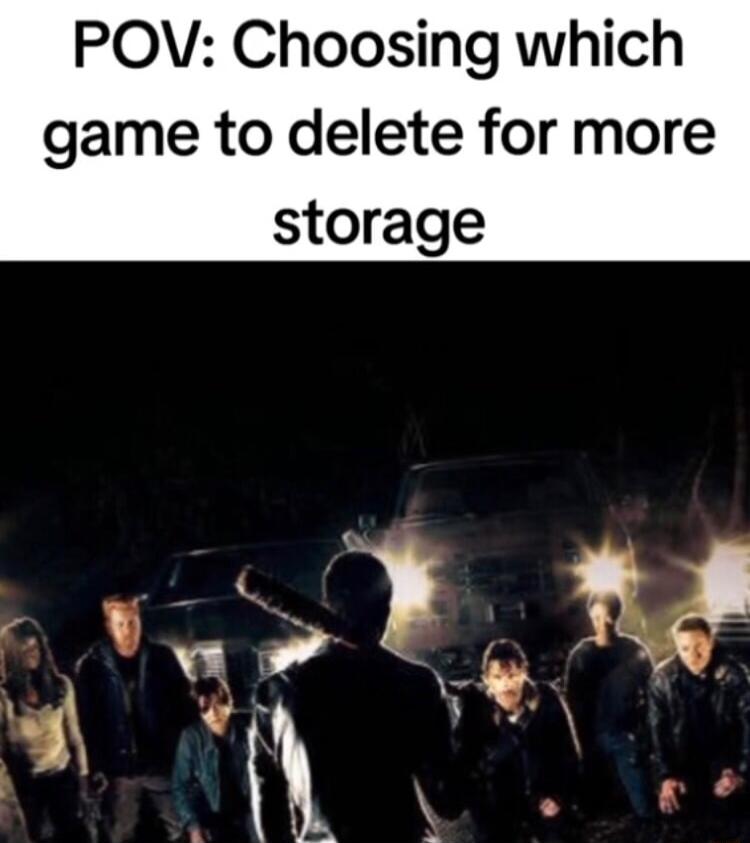 POV Choosing which game to delete for more storage